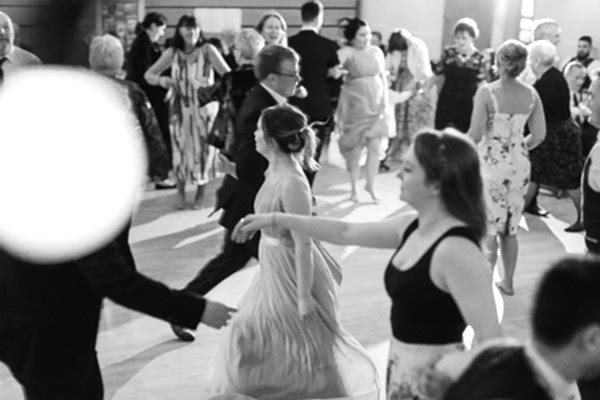 kayle dancing at a scottish wedding 