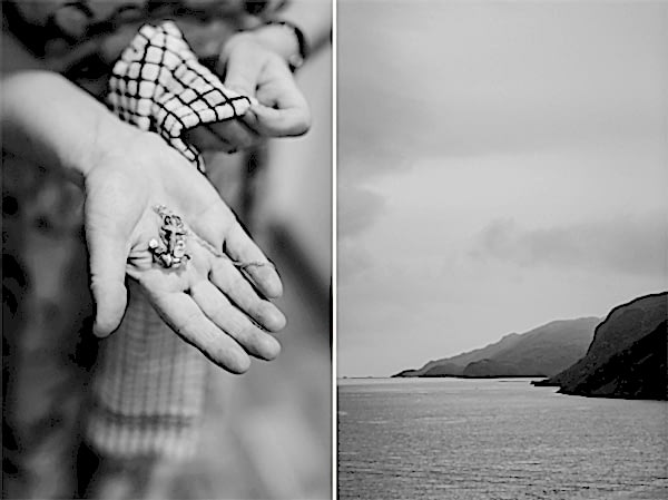 neckles and view of the ocean