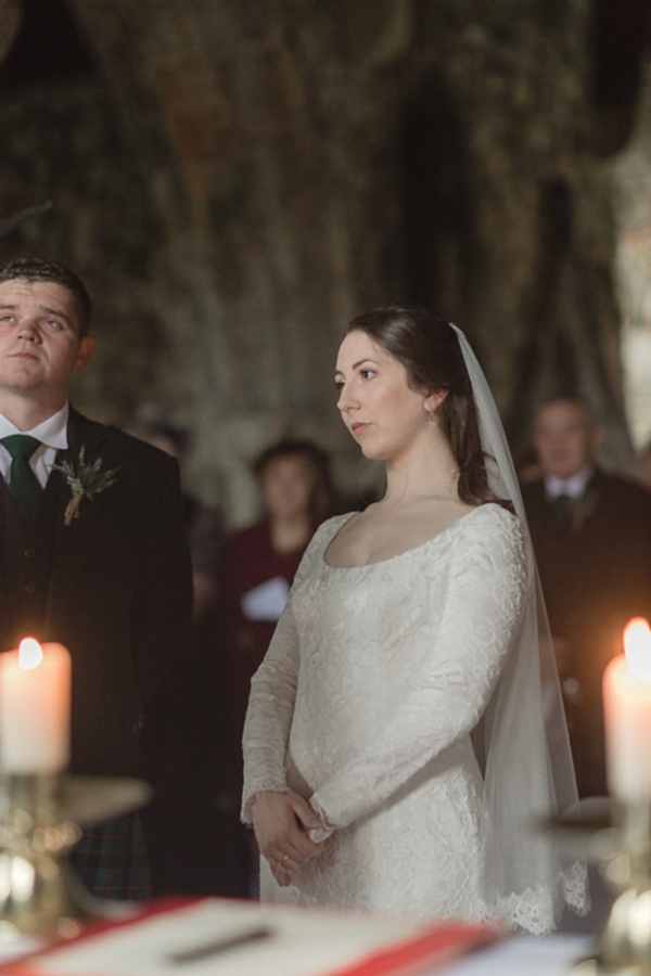 scottish bride at a church ceremony