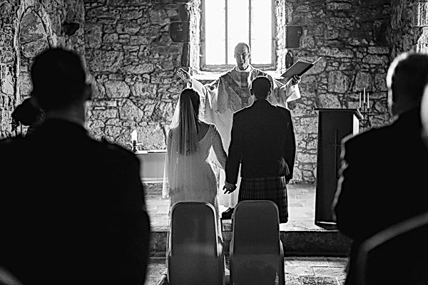 wedding newlyweds holding hands 