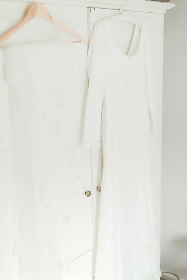 wedding dress at isle of harris wedding isle of skye