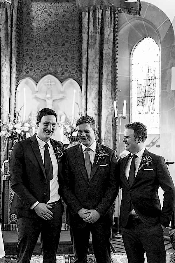 grooms party cromlix chapel 