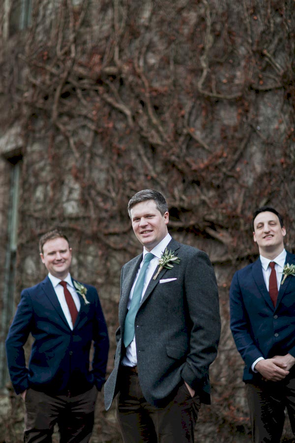 groom and his ushers at cromlix house