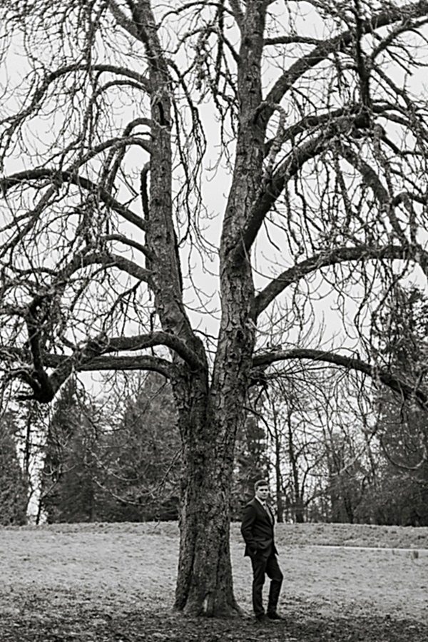 groom black and white shot cromlix house 