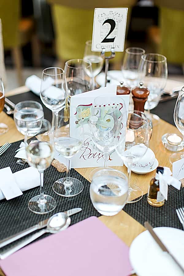 wedding table at the cromlix house 