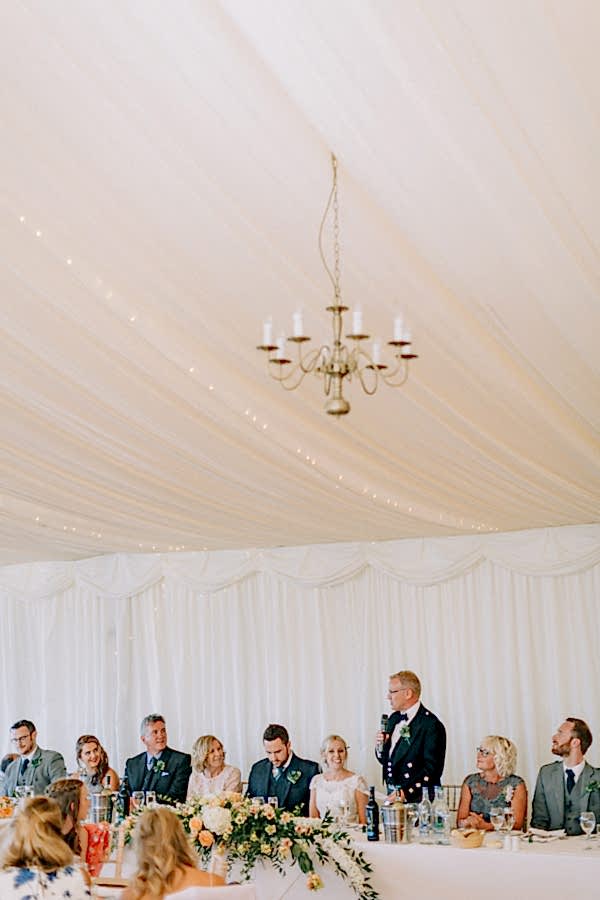fathers speech at the wedding on loch lomond 