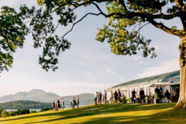 boturich castle marqee loch lomond 