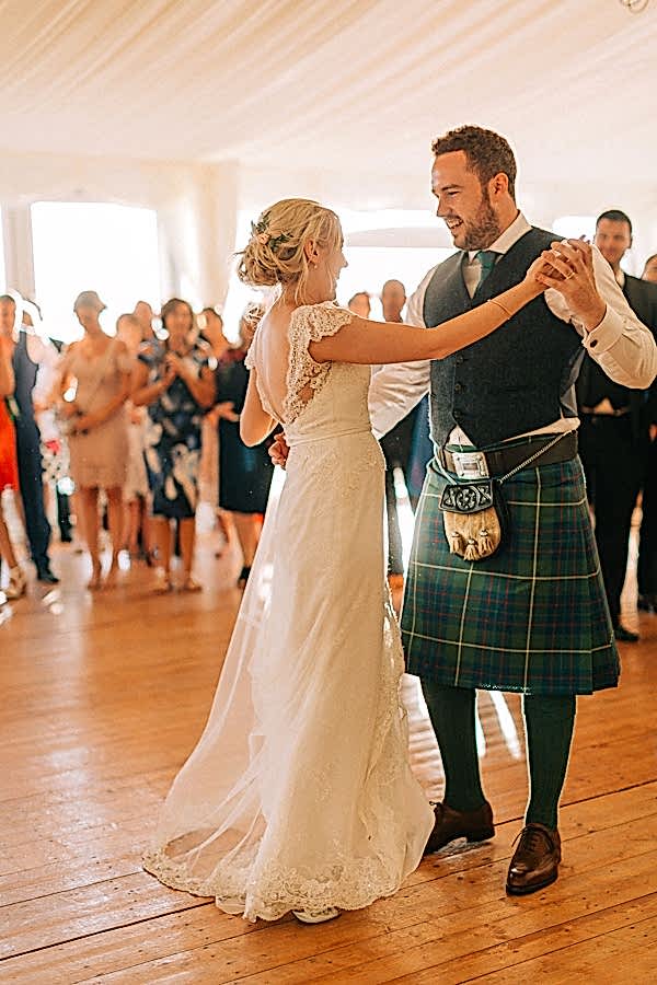 first dance at hte castle loch lomond 