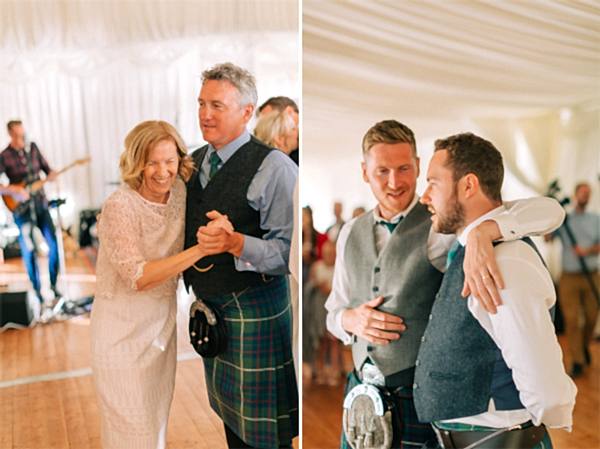 evening reception at the wedding loch lomond
