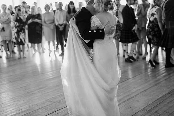 father and daughter dancing loch lomond