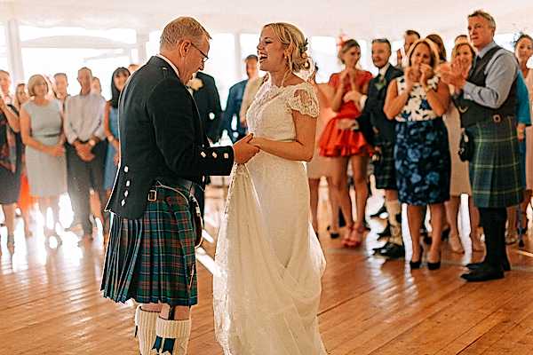 father and daughter dance loch lomond 
