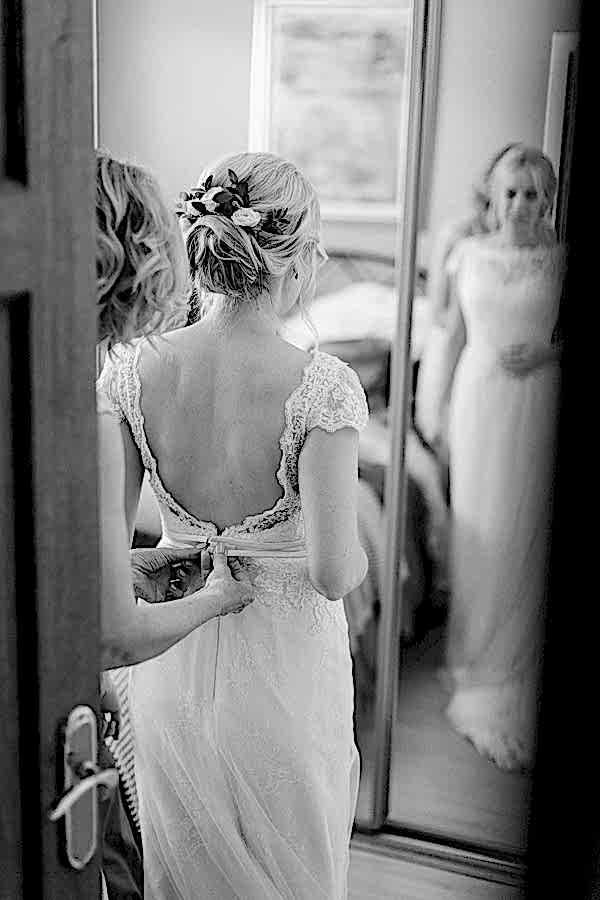 back of the dress 