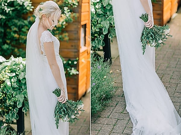 bride at the house 
