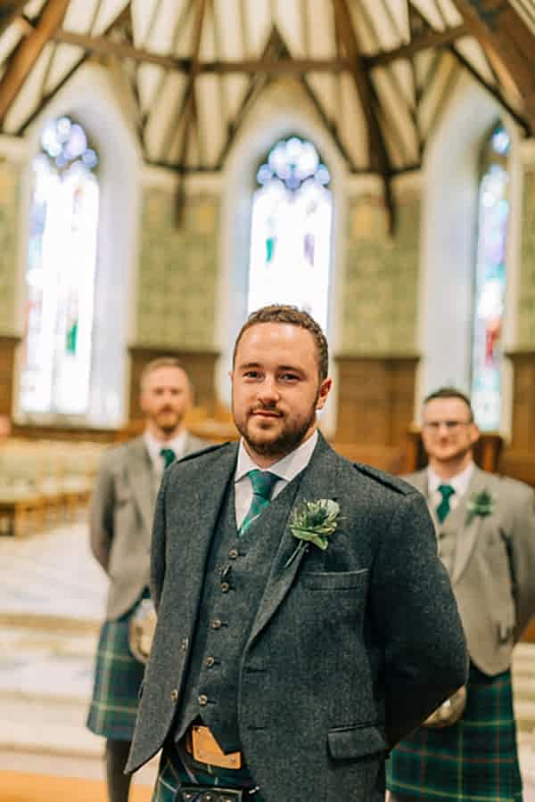 groom at the helensburgh parish church 