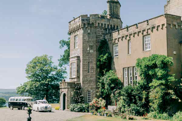 wedding cars a the boturich castle 