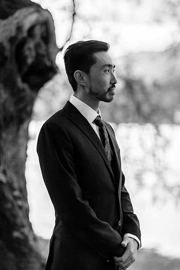 groom looking away