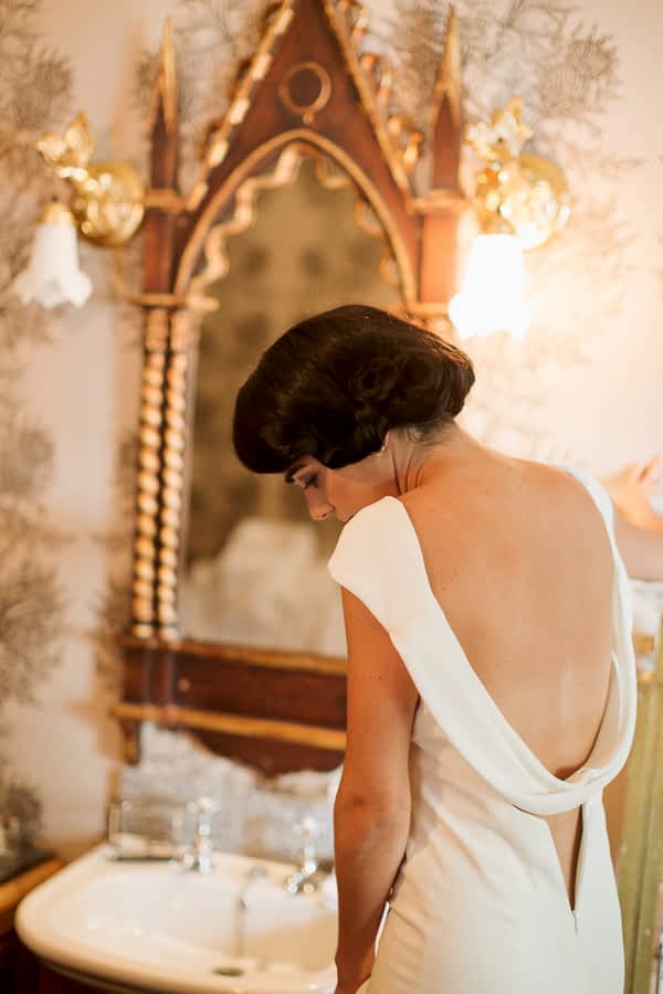 bride during preparations