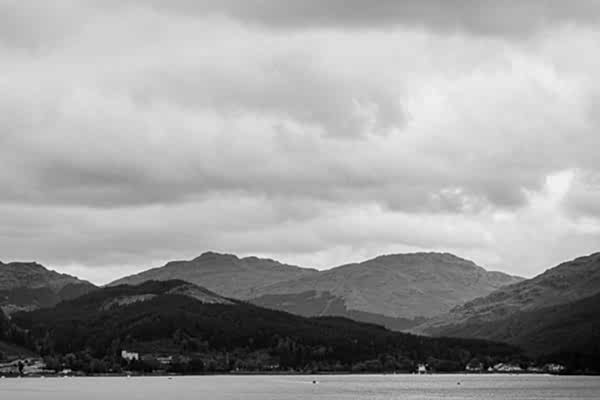 view over loch goil scotland