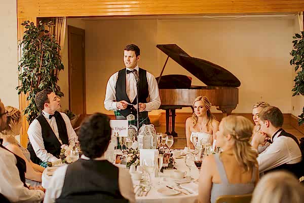 speeches at lochgreen wedding photos scotland