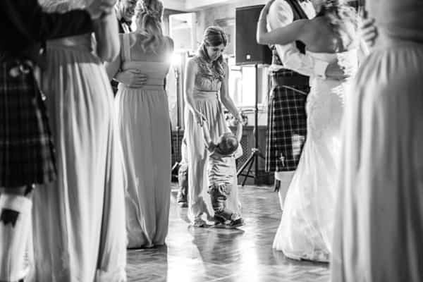 guests dancing at the wedding 