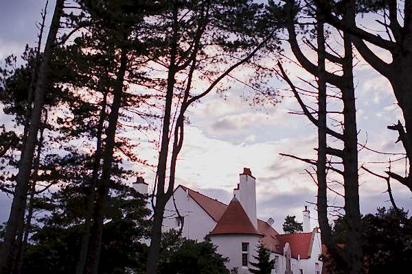 lochgreen wedding photo sunset