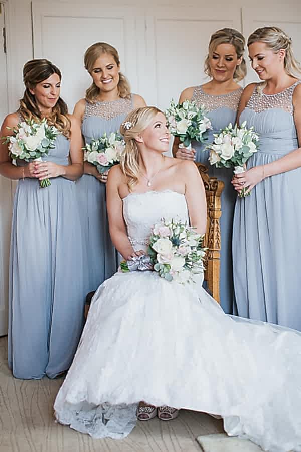 lochgreen wedding photographer bride with her bridesmates