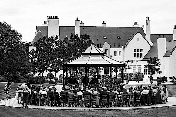 ceremony outside lochgreen hotel troon scotland
