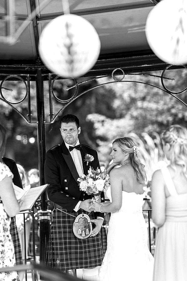 bride and groom at ceremony