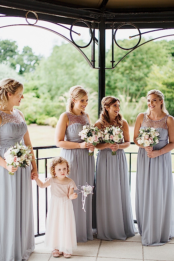 bridal party at ceremony