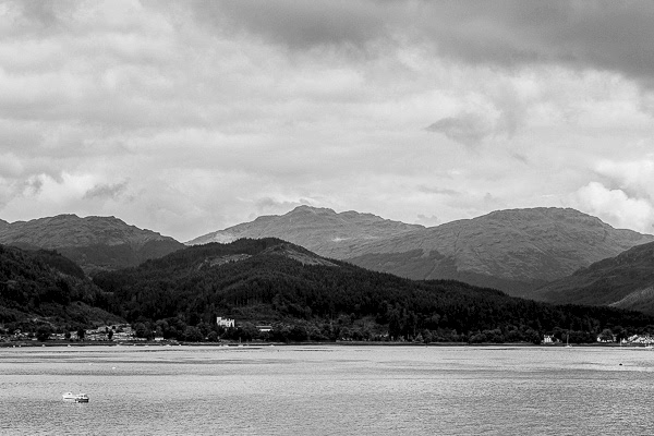 view from the lodge on loch goil
