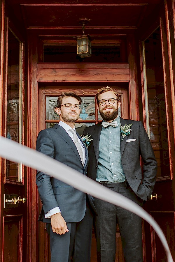 before the ceremony at the lodge on loch goil