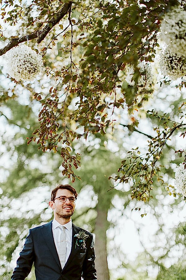 groom waiting for bride at wedding at the lodge on loch goil by fotogenic of scotland