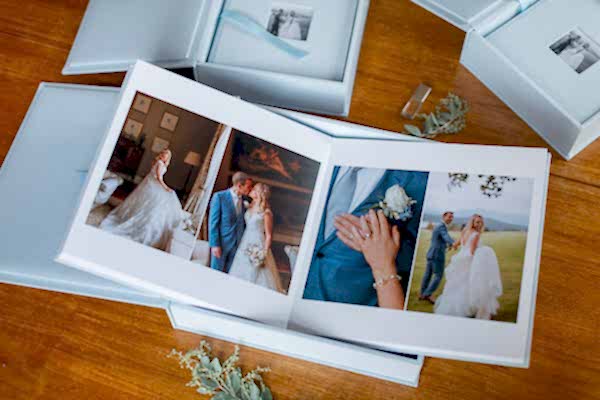 wedding albums from loch lomond Scotland 