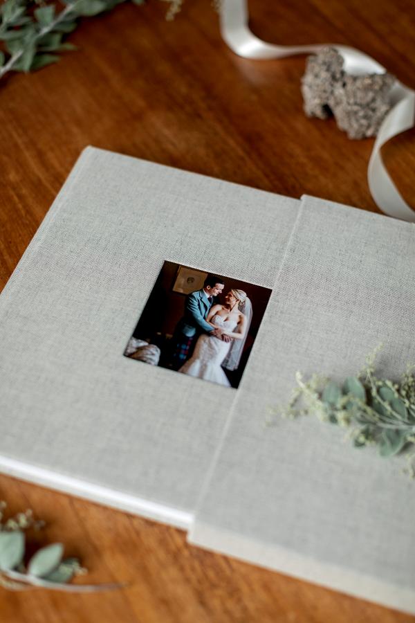 wedding albums from Glasgow Scotland boturich castle