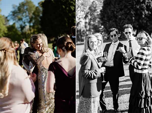 guests having fun at reception