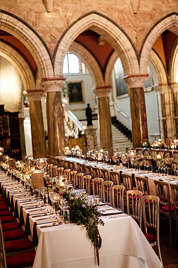 table layout at mount stuart house hall