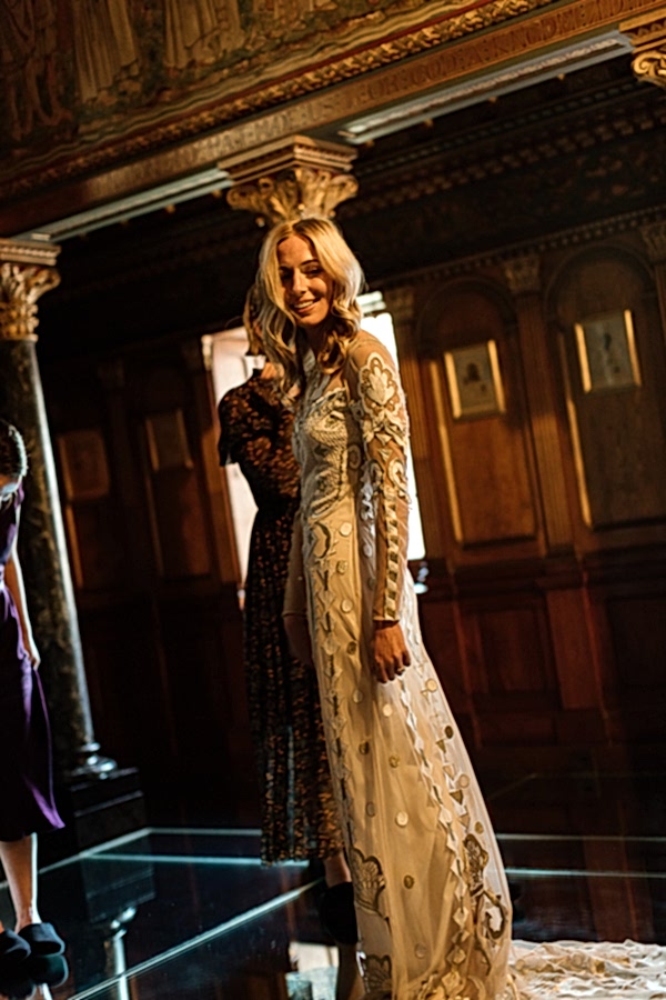 bride smiling with friends