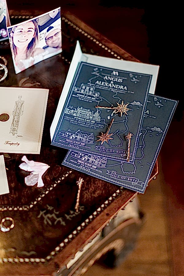 wedding invitations and jewellery