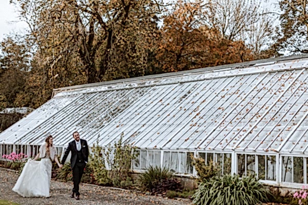 Greenhouse at Glenapp Castle Estate wedding photography 