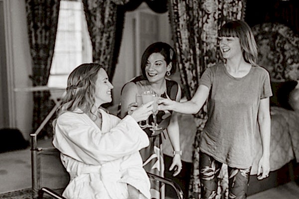 Glenapp Castle Suite and wedding guests 