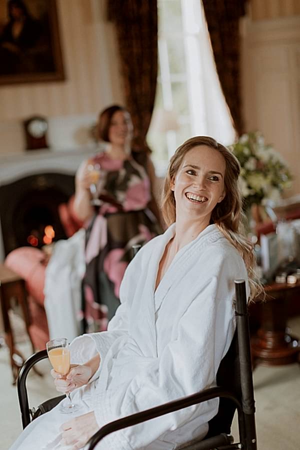 Bride at Glenapp Castle smiling