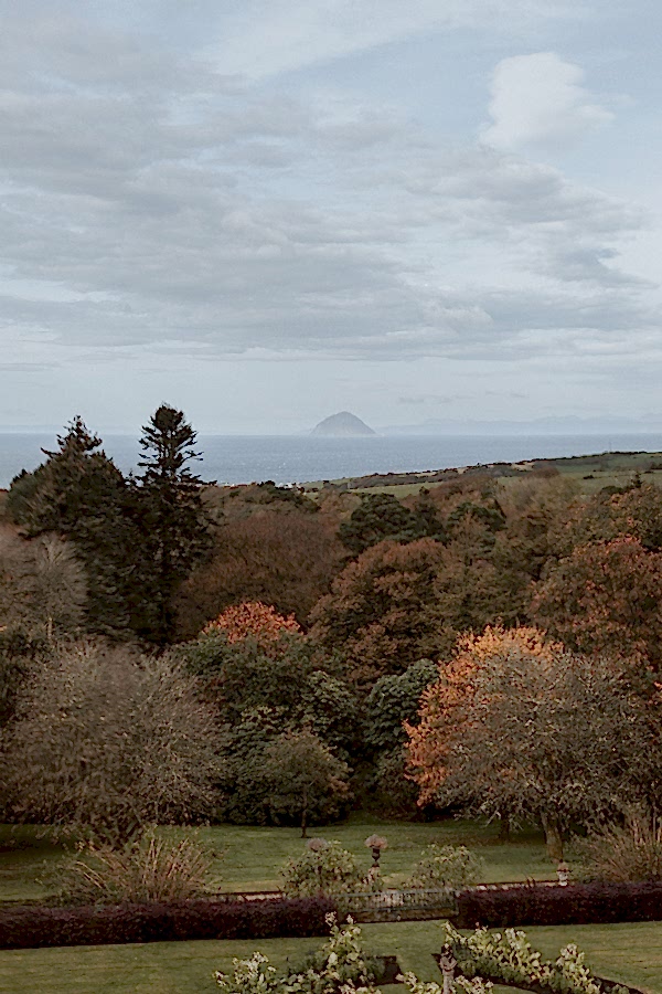 view from Glenapp Castle room