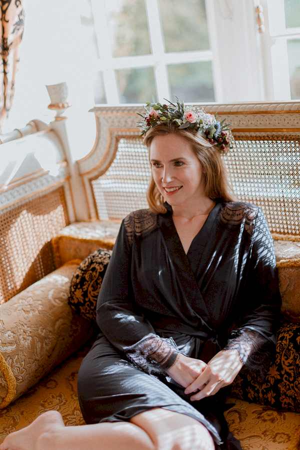 Portrait of the Bride at Glenapp Castle Ayshire