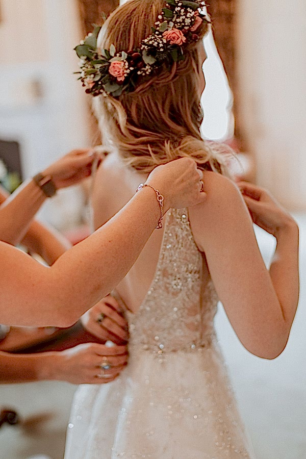wedding preparations at Glenapp Castle Scotland