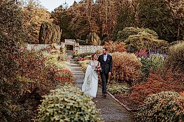 Glenapp Castle magnificent gardens wedding photographers scotland