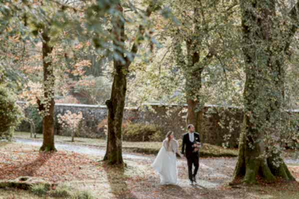 october wedding at Glenapp Castle 5 star venue in Scotland 