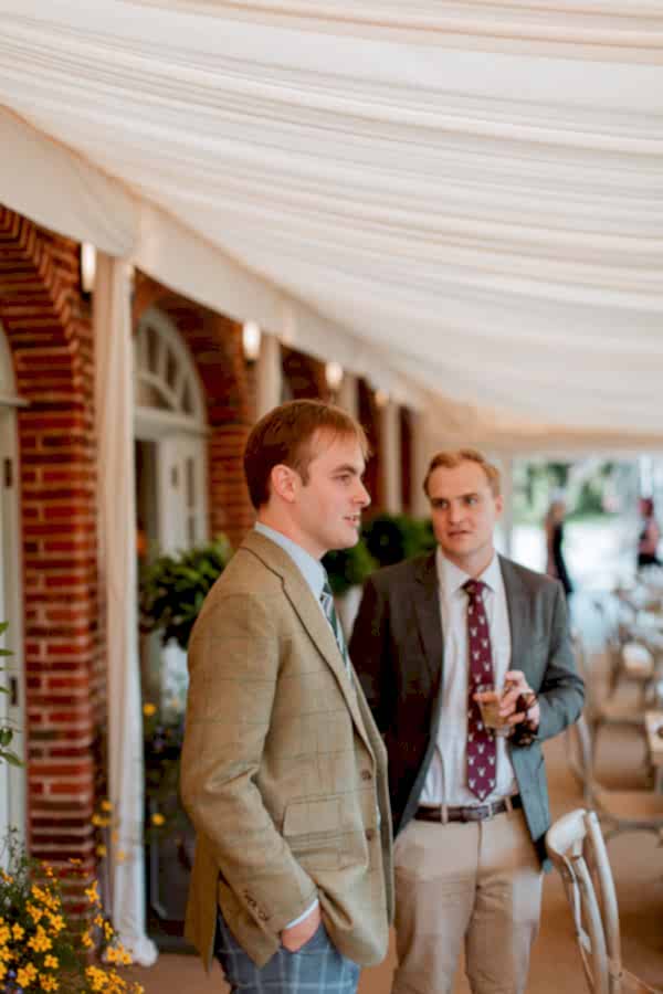 groom-to be at dumfries house pre wedding party