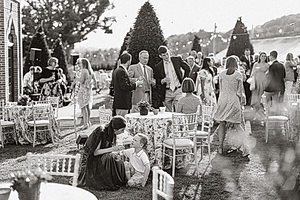 guests at dumfries house garden party