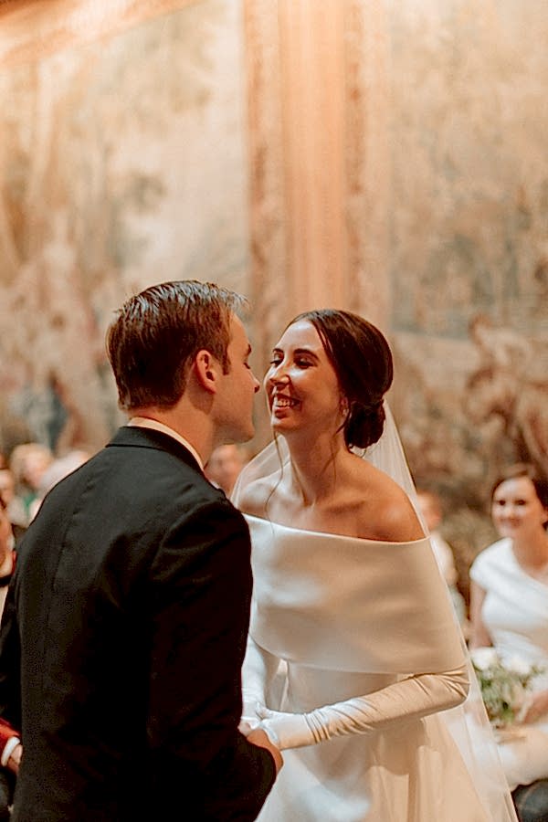 about to kiss at dumfries house ceremony