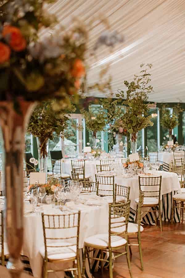 table decorations at dumfries house